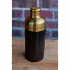 16 oz. Stainless Steel Black and Brass Cocktail Shaker For Your Home Bar, Bartenders or Restaurants by Alchemade -Bar Accessories Sales alchemade cocktail shakers alch 4052 1f 1000