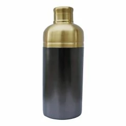 16 oz. Stainless Steel Black and Brass Cocktail Shaker For Your Home Bar, Bartenders or Restaurants by Alchemade
