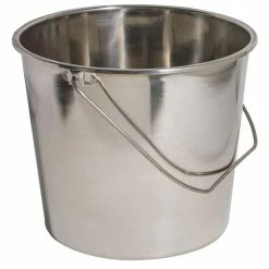 Extra Large Stainless Steel Bucket Set (3-Pack) by AmeriHome