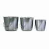 Assorted Stainless Steel Bucket Set (3-Piece) by AmeriHome
