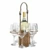 Garden Terrace Wine Tote, with 6-Wine Glasses 14 oz. 12 in. Dia x 17 in. H by Artland