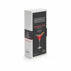Cosmopolitan 6-Piece Clear Plastic Cocktail Mix Capsules by BARTESIAN