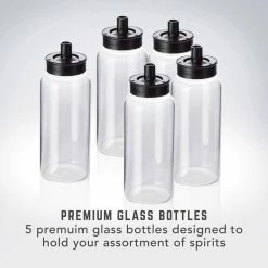 8 oz. Grey Cocktail Machine with Premium Glass Bottles by BARTESIAN -Bar Accessories Sales bartesian cocktail shakers 55300 66 1000