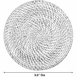 25 in. Beige Natural Decorative Round Woven Handmade Rattan Placemats (Set of 4) by Vintiquewise 10 25 in. Beige Natural Decorative Round Woven Handmade Rattan Placemats (Set of 4) by Vintiquewise -Bar Accessories Sales beige cream vintiquewise coasters qi004239 25 1f 1000