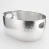 TUB 4.06 gal. SILVER METALLIC ALUMINUM BEVERAGE TUB with HAMMERED FINISH by AM American METALCRAFT, Inc.