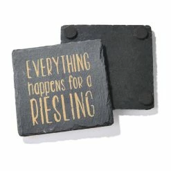 Sip Sip Hooray Slate Coasters Gold Set Of 4, Square 4X4" by American Atelier -Bar Accessories Sales blacks american atelier coasters 1333052gd 66 1000