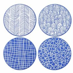 7.85 in. Ceramic Coasters for Drinks (Set of 4) by vancasso