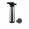 Stainless Steel Wine Saver Pump and Stoppers (Set of 3) by VACU VIN