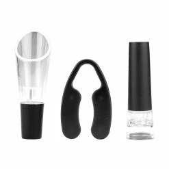 Silver Electric Wine Bottle Opener with Foil Cutter, Vacuum Stopper and Aerator Pourer by Brentwood Appliances -Bar Accessories Sales brentwood appliances wine openers wa 2001s 4f 1000