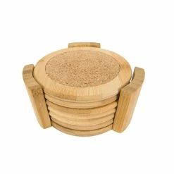 Bamboo Coaster Set by Home Basics