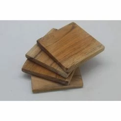 Light Wood Coasters with Light Wood Caddy (4 pc set) by Jodhpuri -Bar Accessories Sales browns tans jodhpuri coasters 73527 4f 1000
