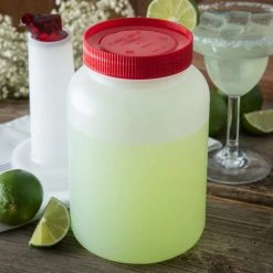 1/2 gal. Backup Container and Lid for Stor 'N Pour Units with Lid Assorted (Case of 6) by Carlisle -Bar Accessories Sales carlisle bottle pourers ps70200 31 1000