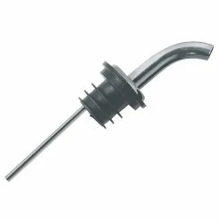 Pourite Free Flowing Liquor Pourer with Curved/Angled and Spout-Super Fast Flow in Chrome (Case of 12) by Carlisle