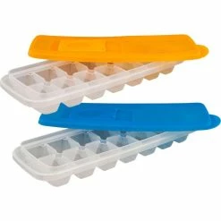 Set of 2 Ice Cube Trays with Lids by Chef Buddy