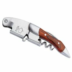 Waiter's, 4.75 in. Stainless Steel and Fibreboard/MDF Corkscrew by Cilio