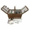 Cape Cod Picnic Basket, Place Settings, Wine Glasses, Corkscrew, Insulated Compartments by Twine
