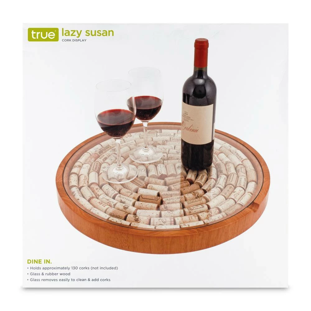 Lazy Susan Cork Display by True 2 Lazy Susan Cork Display by True - Image 2
