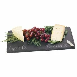 Country Home Slate Cheese Board and Chalk Set Natural Slate with Velvet Backing, Soapstone Chalk by Twine -Bar Accessories Sales cocktail sets 3365 1f 1000