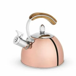 Pinky Up Presley Rose Gold 70 oz. Tea Kettle, Stovetop Induction Stainless Steel Whistling Kettle by Pinky Up (Accessories)