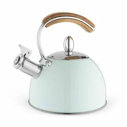 Pinky Up Presley Pistachio 70 oz. Tea Kettle, Stovetop Induction Stainless Steel Whistling Kettle by Pinky Up (Accessories)