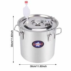 Alcohol Still 5 Gal. Stainless Steel Water Alcohol Distiller Home Brewing Kit with Thumper Keg for DIY Wine by SEEUTEK 13 Alcohol Still 5 Gal. Stainless Steel Water Alcohol Distiller Home Brewing Kit with Thumper Keg for DIY Wine by SEEUTEK -Bar Accessories Sales cocktail sets bz 998 76 1000