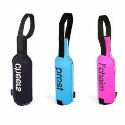 Neoprene Blue Single Wine Carrier Bag Champagne Bottle Protective Travel, Gift Bag by Creative Home 10 Neoprene Blue Single Wine Carrier Bag Champagne Bottle Protective Travel, Gift Bag by Creative Home -Bar Accessories Sales creative home wine totes 90071 44 1000