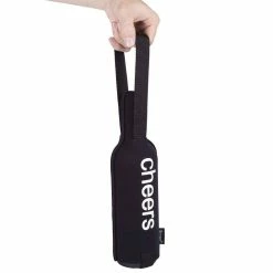 Neoprene Black Single Wine Carrier Bag (Set of 3) by Creative Home 12 Neoprene Black Single Wine Carrier Bag (Set of 3) by Creative Home -Bar Accessories Sales creative home wine totes 90078 fa 1000