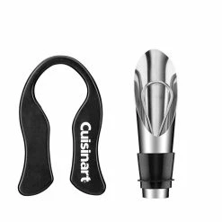 Black Stainless Steel Wine Set (4-Piece) by Cuisinart -Bar Accessories Sales cuisinart wine aerators ctg 00 4ws 4f 1000