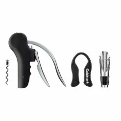 Black Stainless Steel Wine Set (4-Piece) by Cuisinart