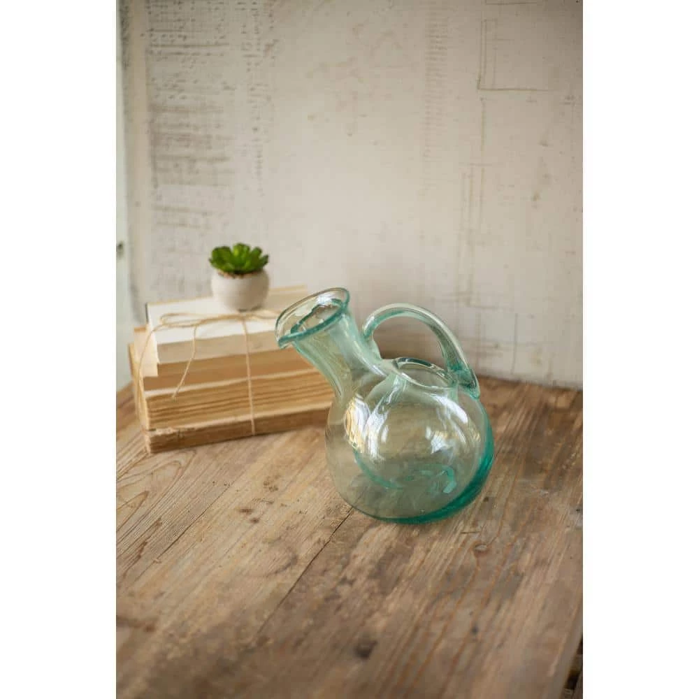 48 oz. Tilted Clear Glass Wine Decanter with Ice Pocket by Unbranded 3 48 oz. Tilted Clear Glass Wine Decanter with Ice Pocket by Unbranded - Image 3