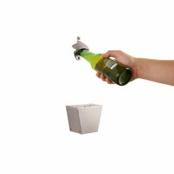 Satin Nickel Bottle Opener and Cap Catcher by Everbilt -Bar Accessories Sales everbilt bottle openers 23374 1f 1000