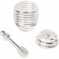 Clear Bar/Beverage Accessory Honey Jar and Dipper Set by Fox Run