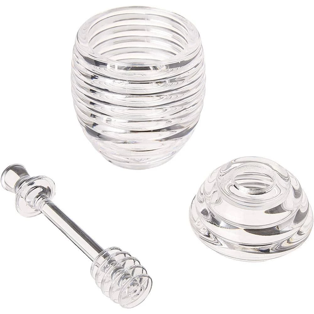 Clear Bar/Beverage Accessory Honey Jar and Dipper Set by Fox Run 1 Clear Bar/Beverage Accessory Honey Jar and Dipper Set by Fox Run