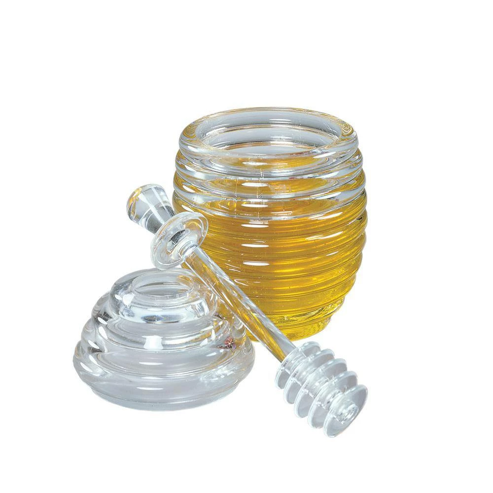 Clear Bar/Beverage Accessory Honey Jar and Dipper Set by Fox Run 5 Clear Bar/Beverage Accessory Honey Jar and Dipper Set by Fox Run - Image 5