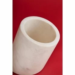 Slovenia 1-Bottle White Marble Wine Chiller by GAURI KOHLI -Bar Accessories Sales gauri kohli wine chillers gk51054 4f 1000