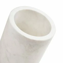 Slovenia 1-Bottle White Marble Wine Chiller by GAURI KOHLI -Bar Accessories Sales gauri kohli wine chillers gk51054 fa 1000