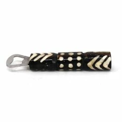 Mixed Design, African Batik Bone Bottle Opener (Set of 3) by Global Crafts -Bar Accessories Sales global crafts cocktail sets knb020 gwh 1f 1000