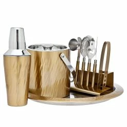 9-Piece Gold Bar Set by Godinger -Bar Accessories Sales godinger cocktail sets 9239 c3 1000