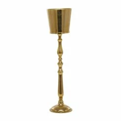 2 Bottle Gold Aluminum Traditional Wine Holder by Litton Lane