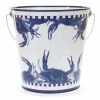 Blue Crab 3 Gal. Decorative Steel Pail by Golden Rabbit