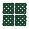 Nicholas Evergreen Polyester Coasters 4-Piece Set by Unbranded