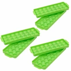 1 in. 24-Balls Green Ice Ball Mold Ice Tray (3-Pack) by Hutzler