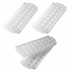 1 in. Natural Ice Ball Mold Ice Tray (3-Pack) by Hutzler