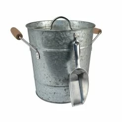 Galvanized Ice Bucket with Liner and Scoop by Artland
