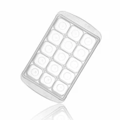 White Easily Pops Out 15-Compartments Ice Cube Tray with Lid (2-Pack) by Unbranded -Bar Accessories Sales ice trays jmg c15w2 4f 1000