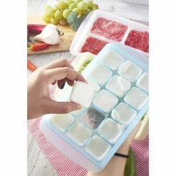 White Easily Pops Out 15-Compartments Ice Cube Tray with Lid (2-Pack) by Unbranded -Bar Accessories Sales ice trays jmg c15w2 fa 1000