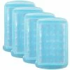 Blue Easily Pops Out 24-Compartments Ice Cube Tray with Lid (4-Pack) by Unbranded