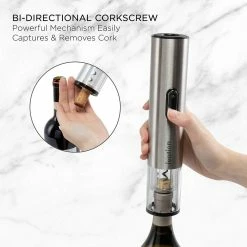 Electric Wine Opener, 7-Piece Wine Gift Set, Electric Bottle Opener by Ivation -Bar Accessories Sales ivation cocktail sets ivaws30ss 66 1000