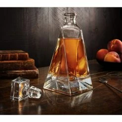22 oz. Atlas Crystal Whiskey Decanter by JoyJolt -Bar Accessories Sales joyjolt decanters jc10216 31 1000