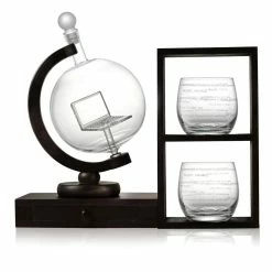 27 oz. 3-Piece Executive Computer Whiskey Decanter and Glasses (Set of 3) by JoyJolt